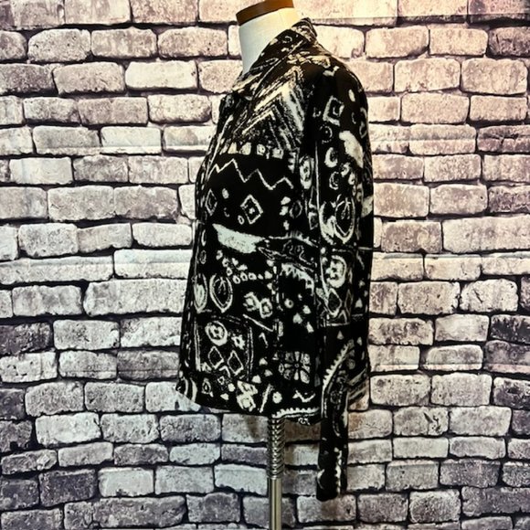 Chico's Design Brown & Cream Jacket Size Small - Picture 4 of 9